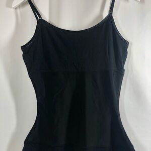 Tummy tank black adjustable straps